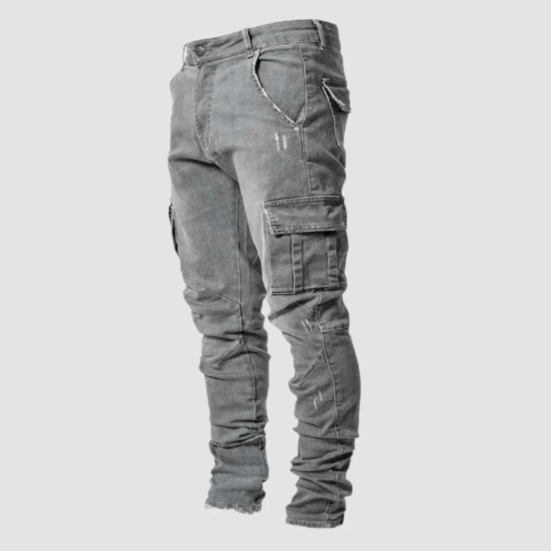 Bequeme Jeans mit Elastik