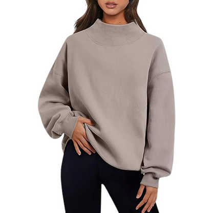 Bequemer Oversized Langarm Pullover