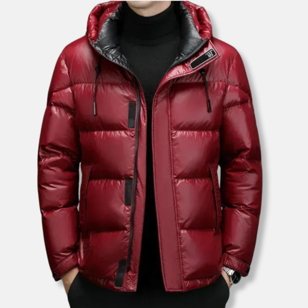 Warme Daunenjacke Classic Passform Wasserdicht