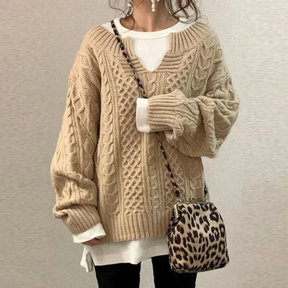 Damen Pullover Weich Modern