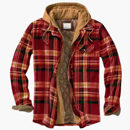 Klassische Outdoor-Jacke Holzfäller-Stil Kapuze