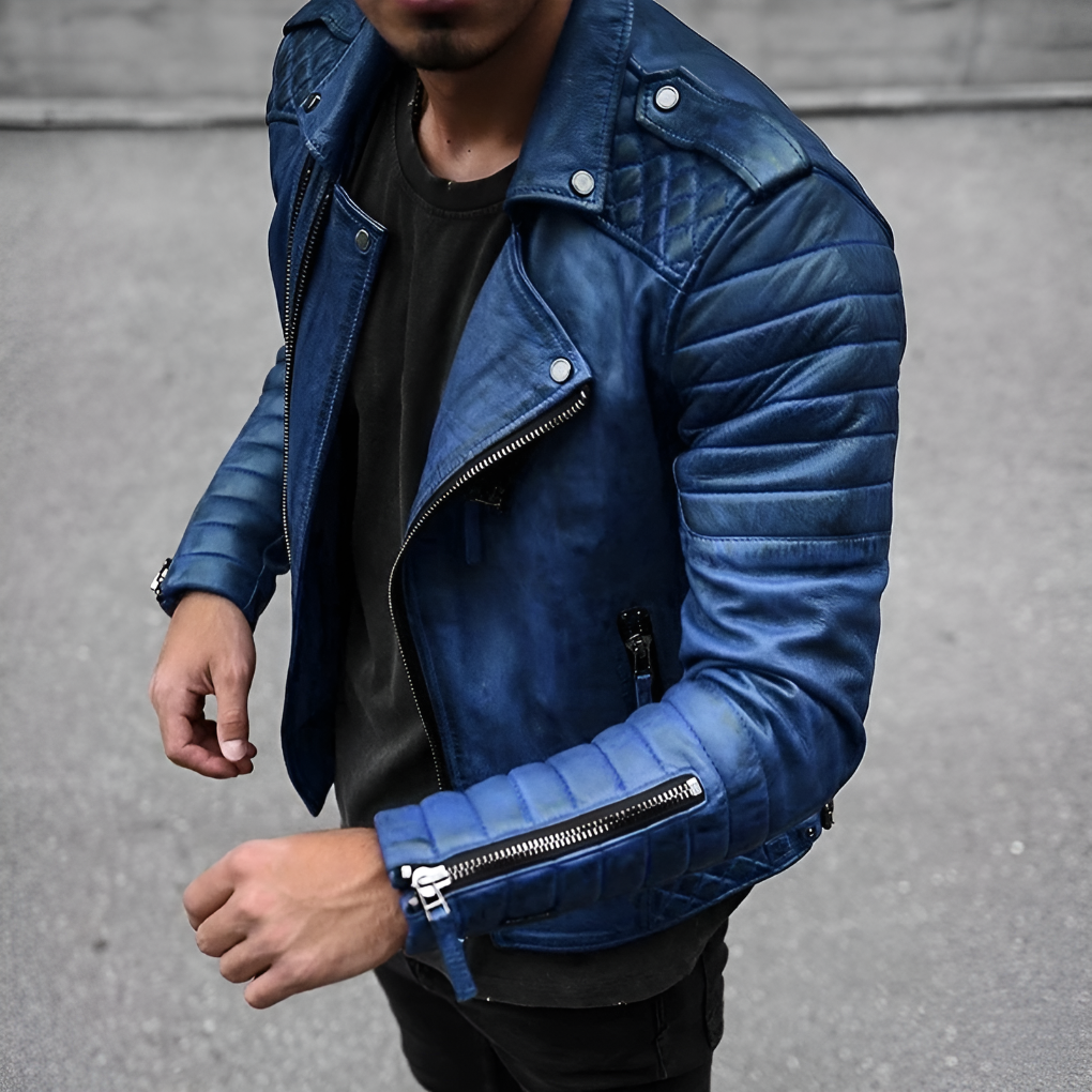 Lederjacke Herren Classic Douglas Stil