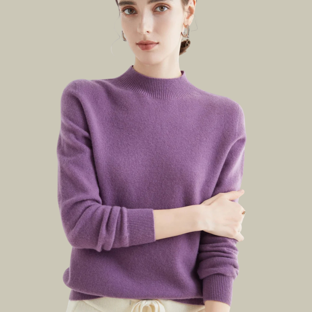 Damen Merinowolle Pullover Warm Winter - IdealeKleiden