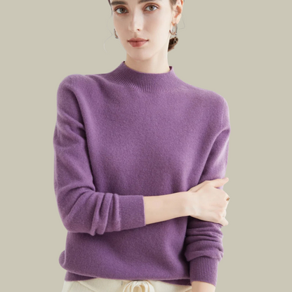 Damen Merinowolle Pullover Warm Winter - IdealeKleiden