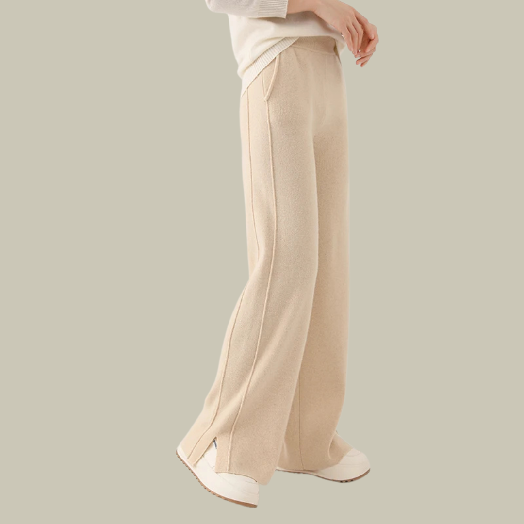 Bequeme Damen Strickhose Lockerer Schnitt