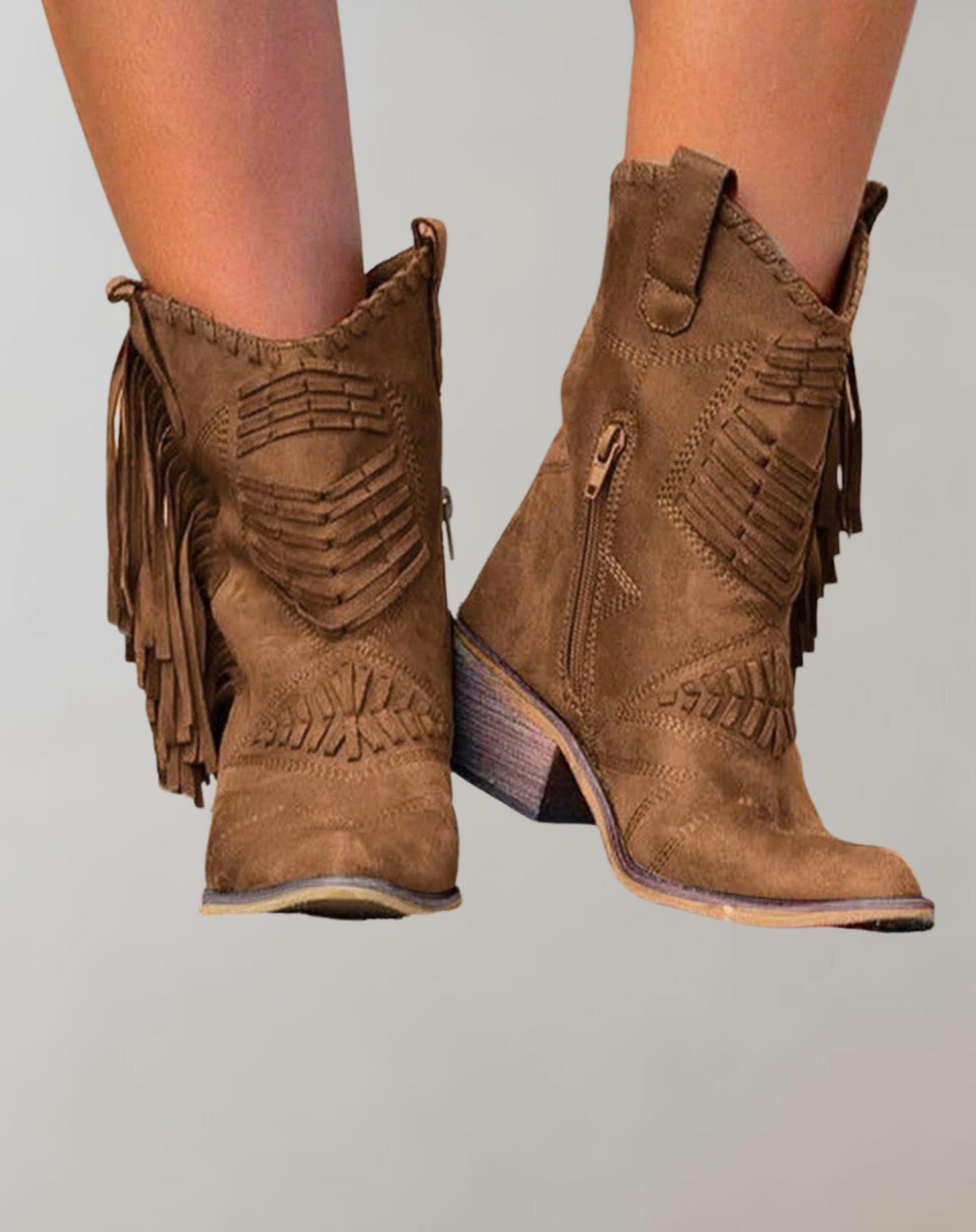Stylische Cowgirl Stiefel Western Fransen Design