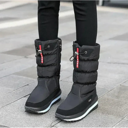 Winterstiefel Damen Schnee Schwarz