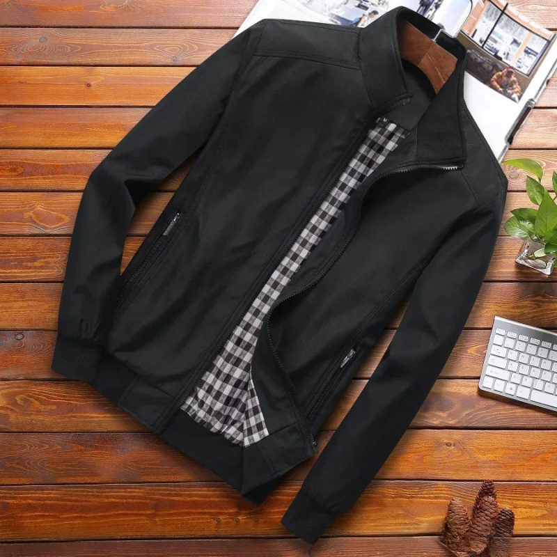 Stilvolle Herrenjacke Sommer Leicht Winddicht