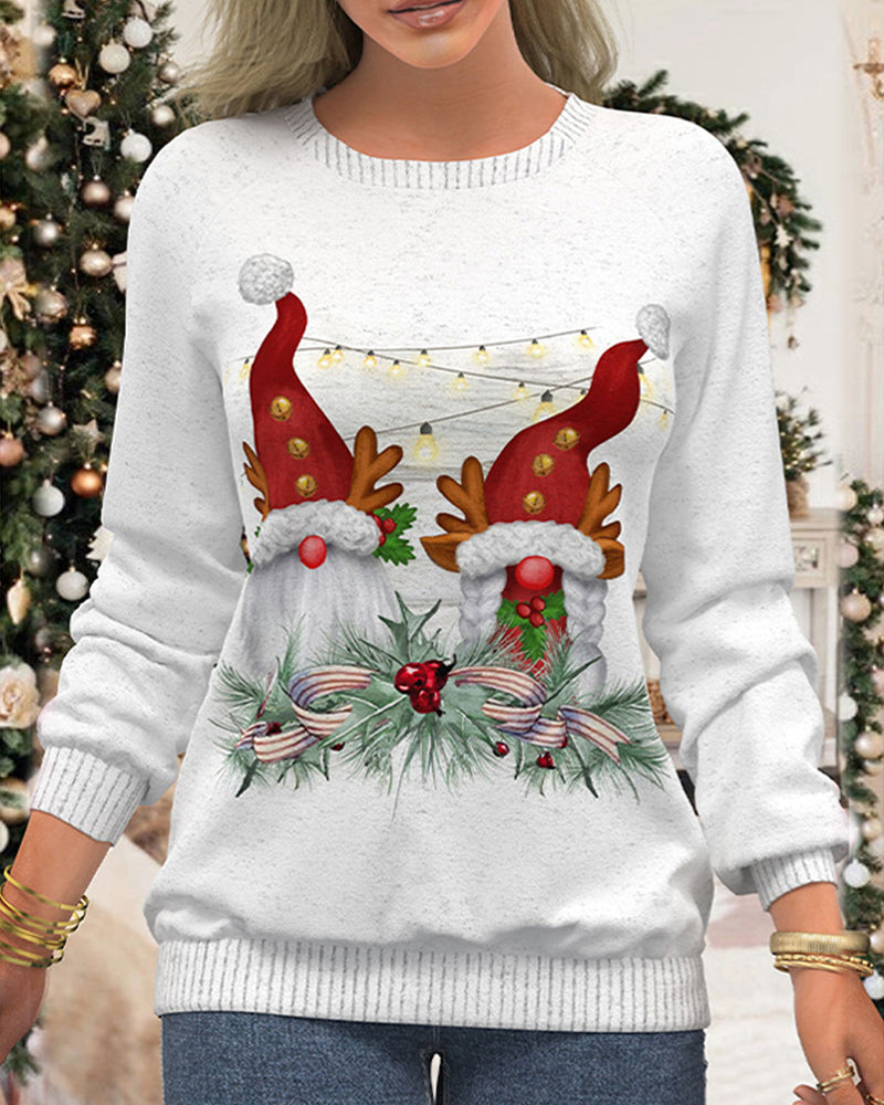 Weihnachtssweatshirt Festlich Rot - IdealeKleiden