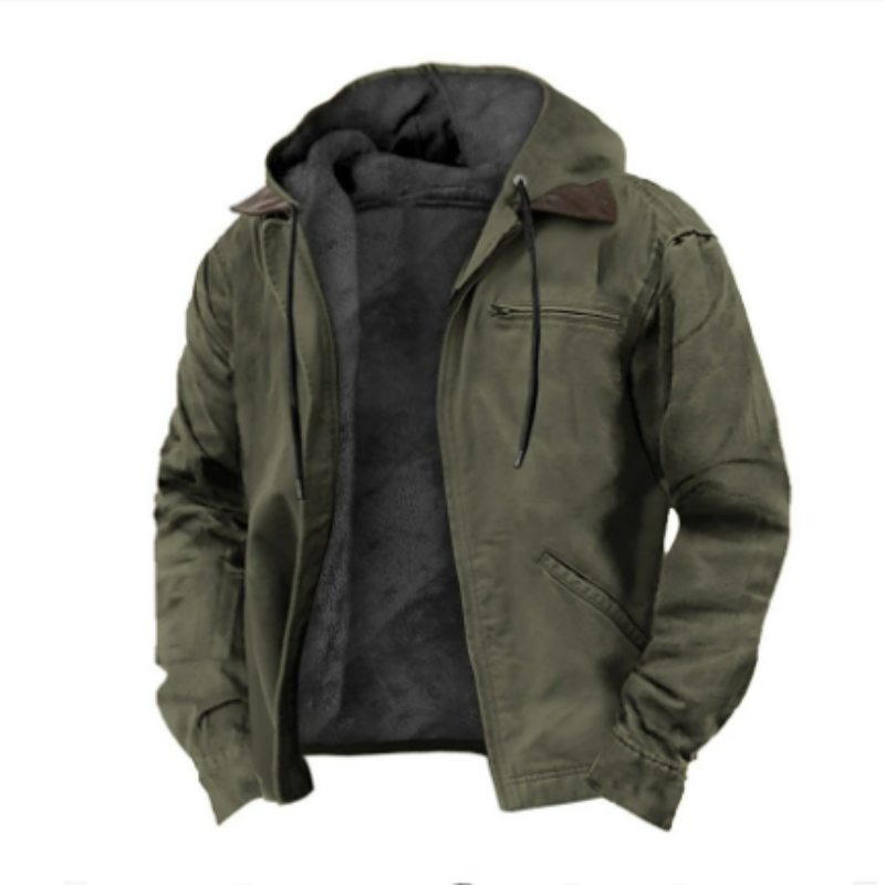Herren Steppjacke Kapuze Übergröße