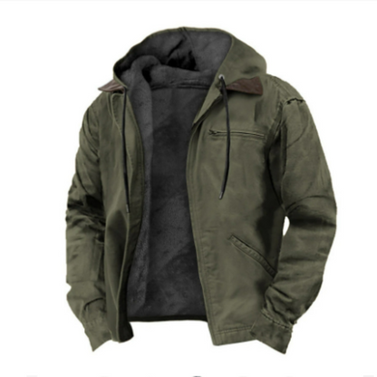 Herren Steppjacke Kapuze Übergröße