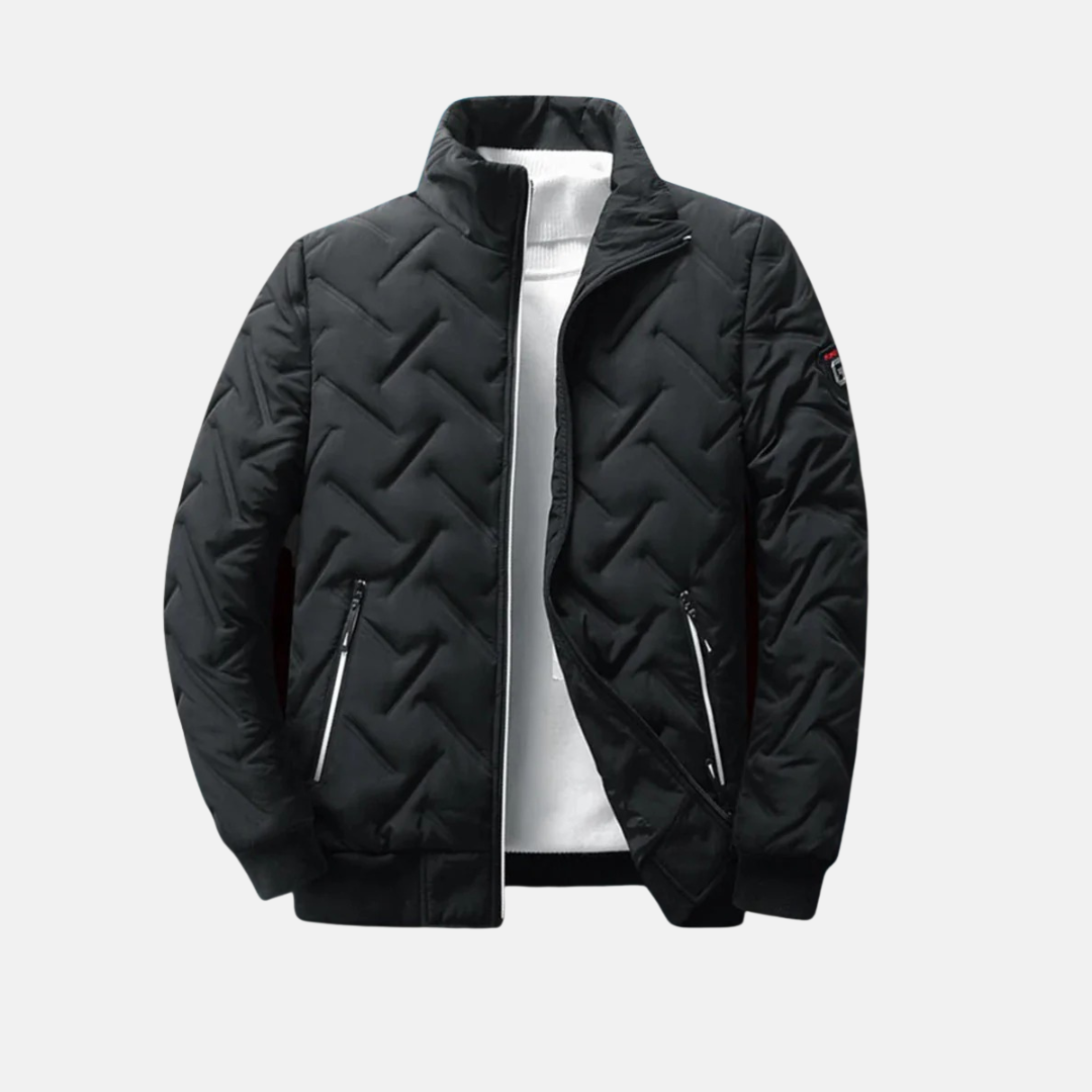 Warme Steppjacke Hochcoller Wintermantel - IdealeKleiden