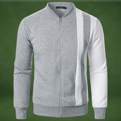Sportliches Sweatshirt Reißverschluss Polyester Mix
