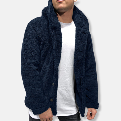 Kapuzenpullover Fleece Bequem Oversized Stil
