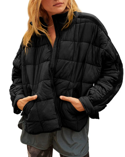 Leichte Pufferjacke Kompakt Reißverschluss Damen