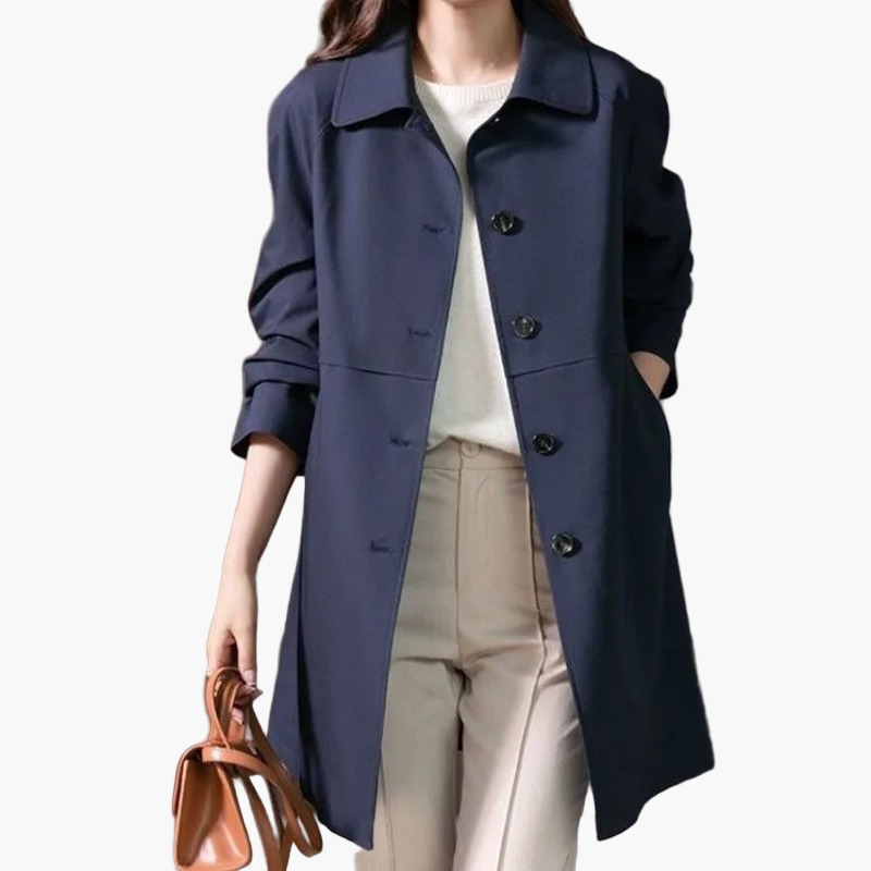 Damen Wintermantel Klassisch Elegantes Design