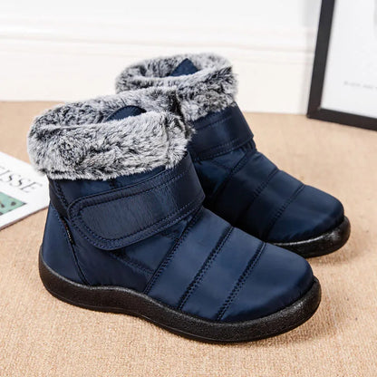 Damen Stiefel Wasserdicht Kaninchenfell Schuhe