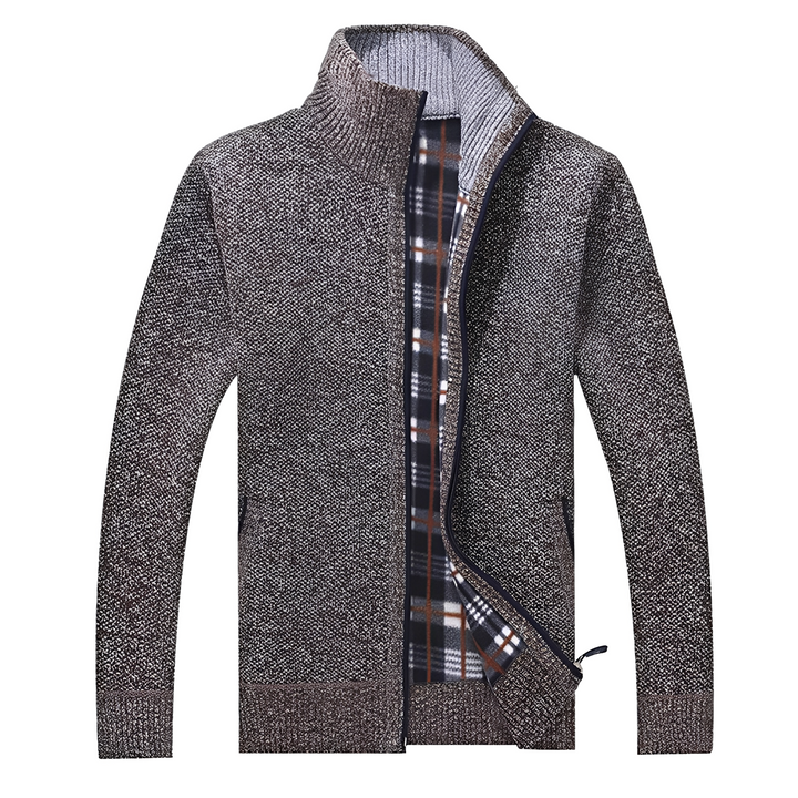 Stylischer Herren Cardigan Weich Fleece