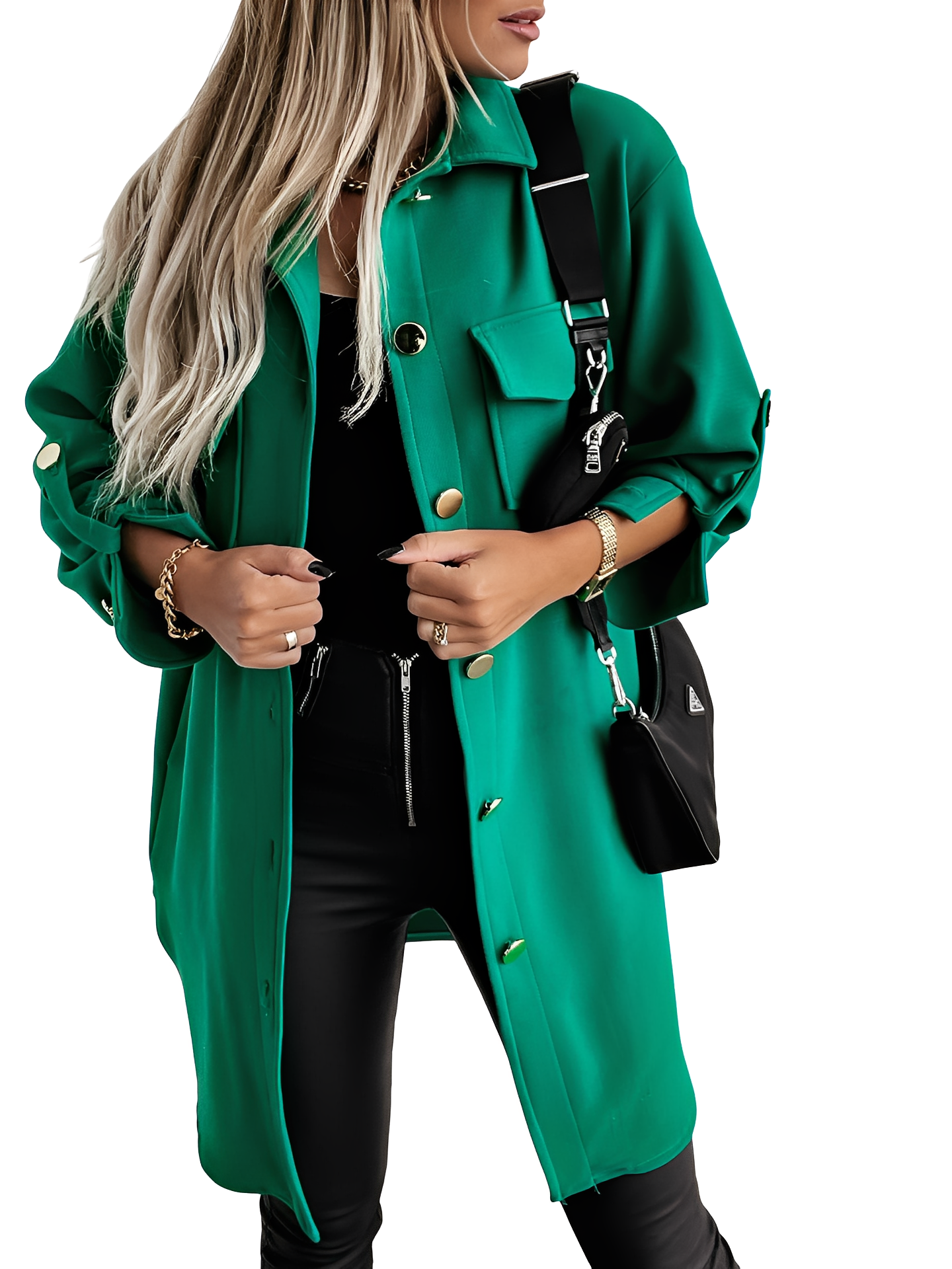 Stilvolle Damenjacke Lockere Passform