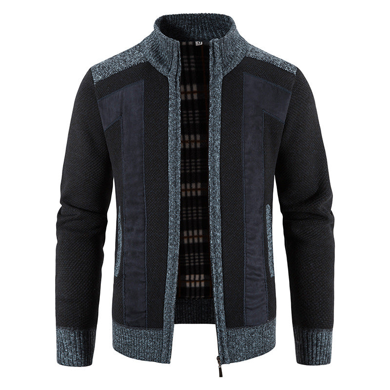 Bequeme Plüschjacke Herren Reißverschluss