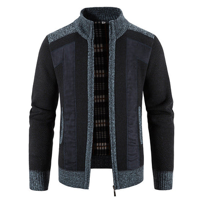 Bequeme Plüschjacke Herren Reißverschluss