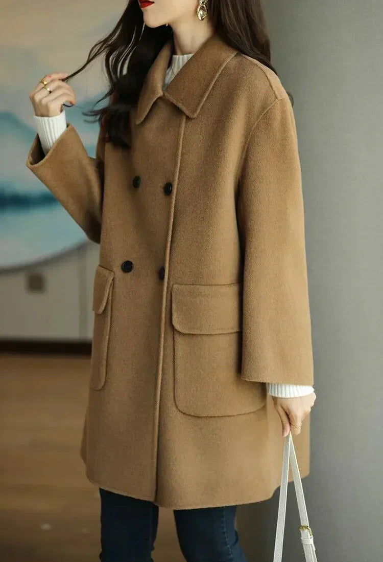 Elegante Damenmantel Chic Winter