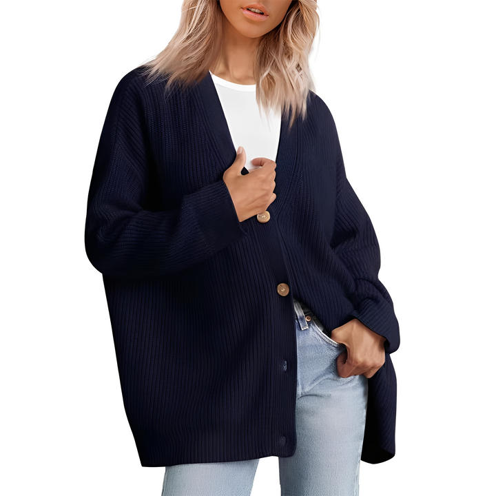 Bequemer Oversize Cardigan Frauen