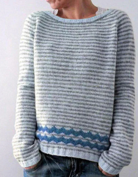 Damen Pullover Retro Stil