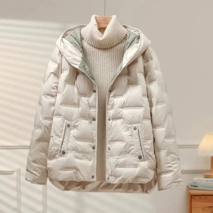 Winterjacke Damen Warm Daunenfüllung