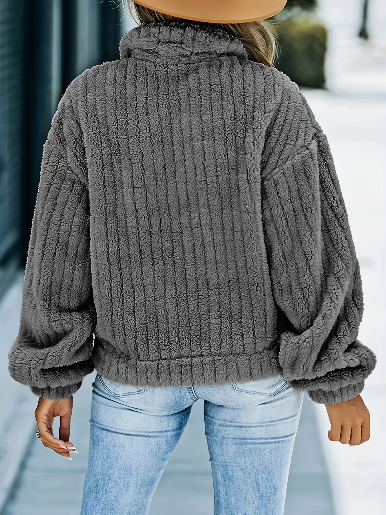 Truckerjacke Damen Mit Kunstpelz - IdealeKleiden