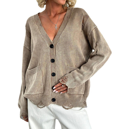 Stilvolle Damenstrickjacke Outdoor