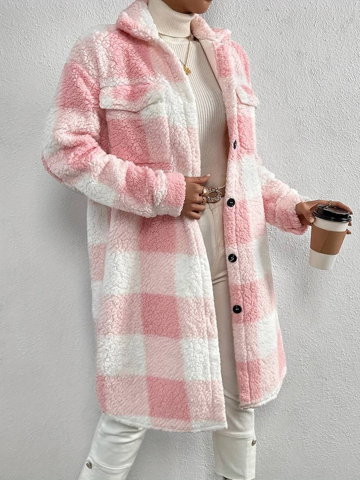 Pelzmantel Damen Elegantes Design Winter - IdealeKleiden