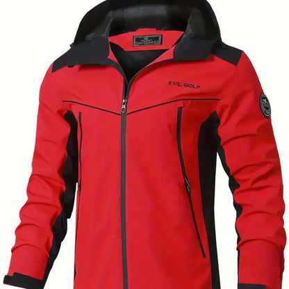 Wasserabweisende Outdoor-Jacke Reflektierend Sportlich - IdealeKleiden