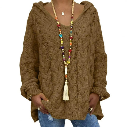 Stylische Damenhoodie V-Ausschnitt