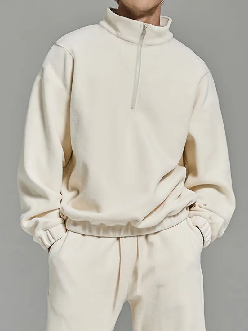 Herren Fleecepullover Warm Modern - IdealeKleiden