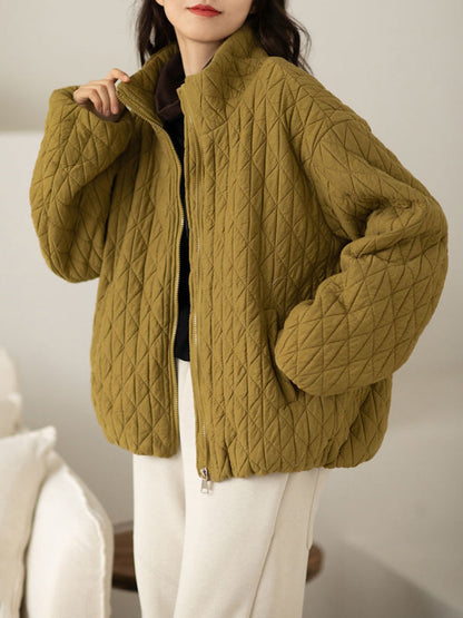 Herren Stehkragenjacke Mit Taschen