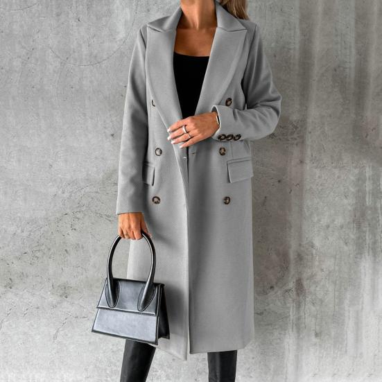 Damen Winterjacke Elegant Revers - IdealeKleiden