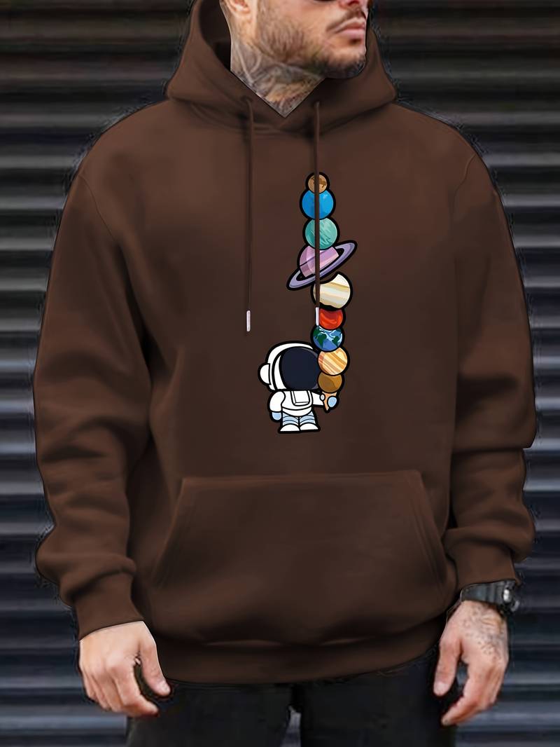 Astronauten Hoodie Herren Modern Galactic