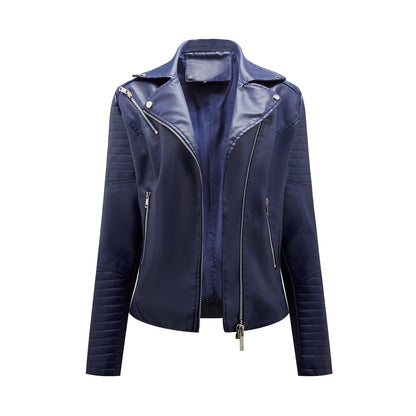 Frauen Lederjacke Frühling Modern Style - IdealeKleiden