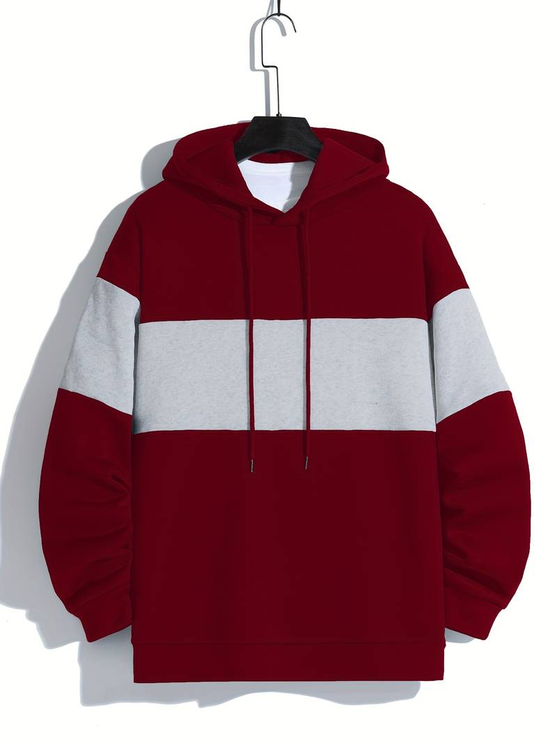 Herren Pullover Lässig Kapuze Langarm