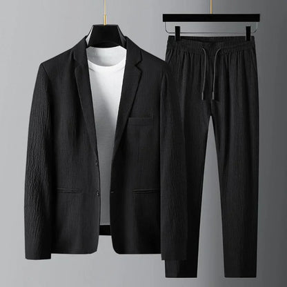 Stylisches Herrenanzug Set Blazer und Kordhose