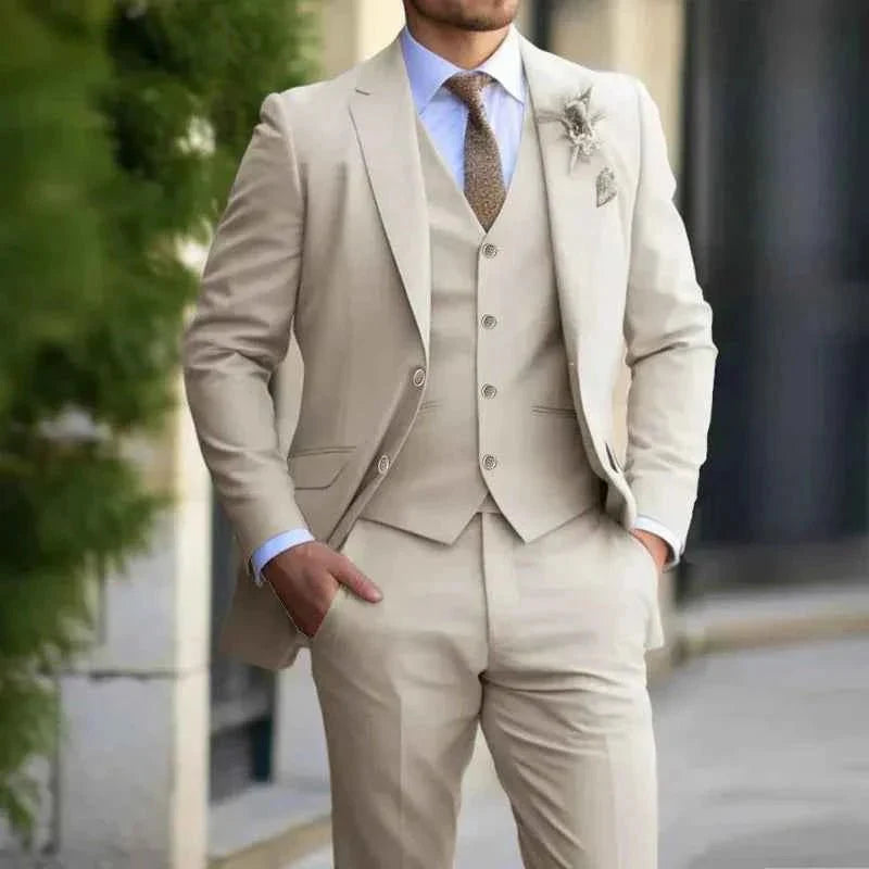 Herrenanzug 3-teilig Elegant Slimfit