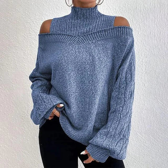 Elegantes Longsleeve Oberteil mit Offener Schulter