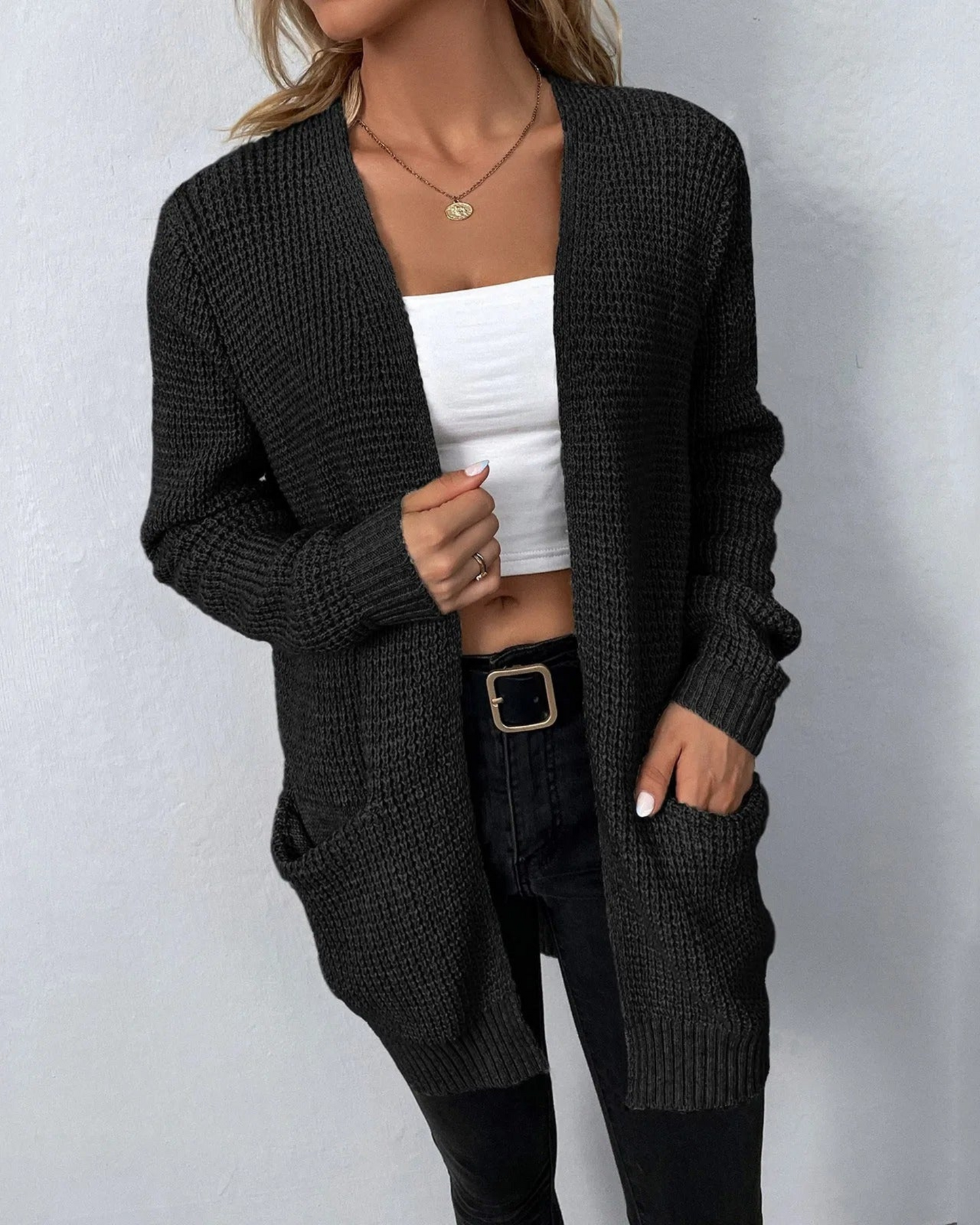 Stilvoller Damen Cardigan Lang