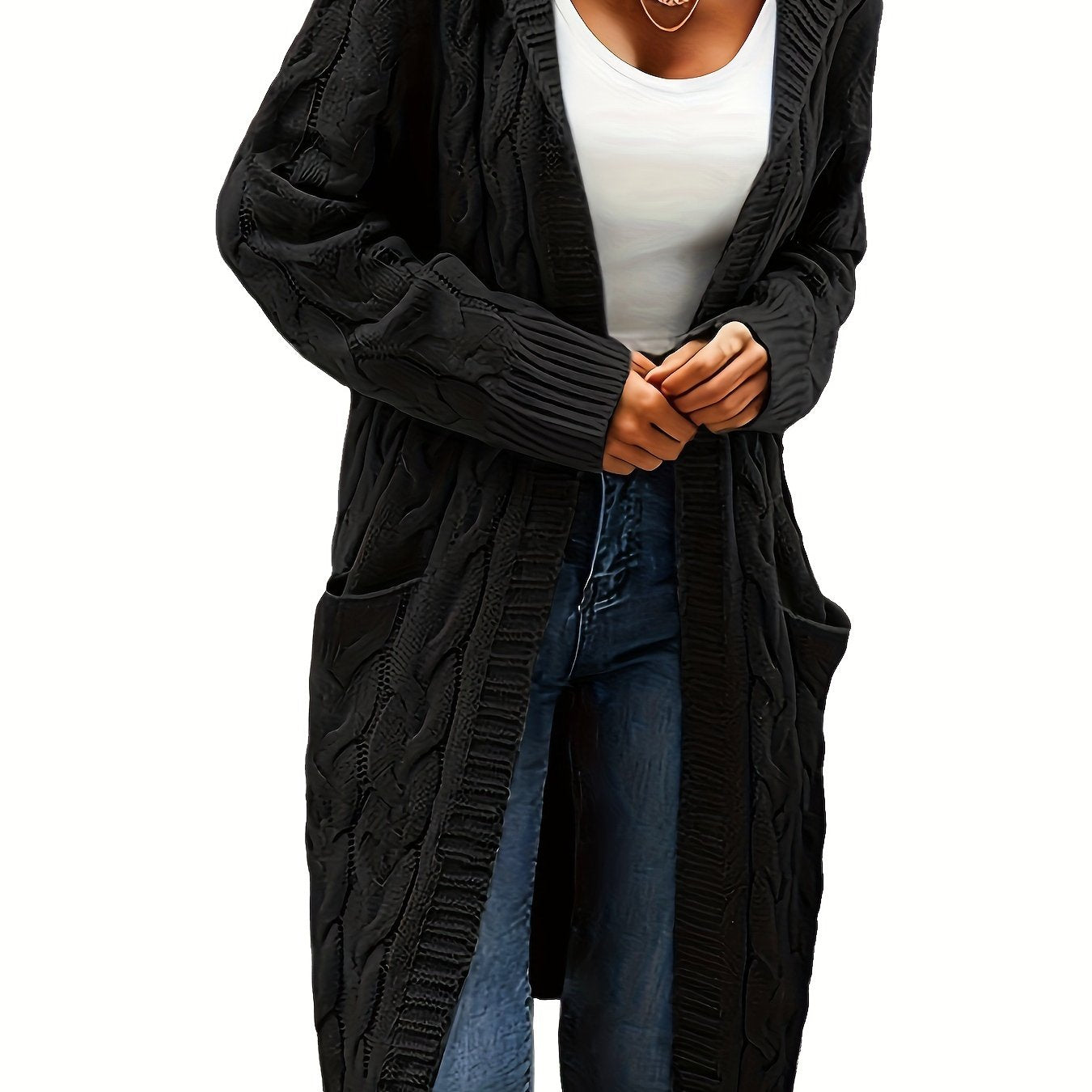 Kapuzenjacke Damen Lang Elegant