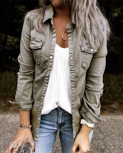 Modische Damenjacke Klassisch Jeans