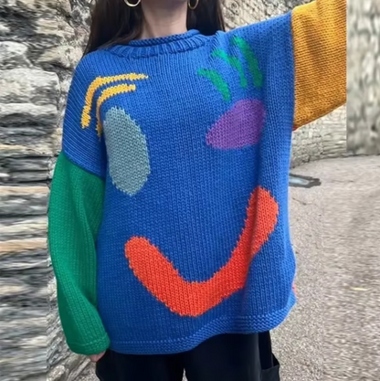 Übergröße Strickpullover Baumwolle Bequem