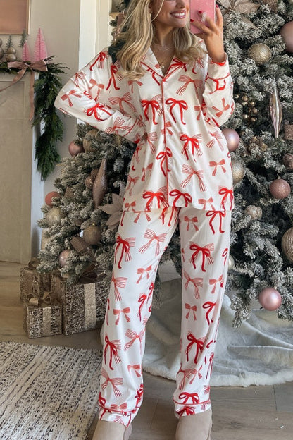 Weihnachts-Langarmshirt mit elastischer Hose Set