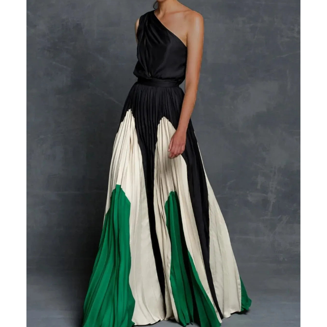 Damen Maxikleid Asymmetrisch Elegant Lang