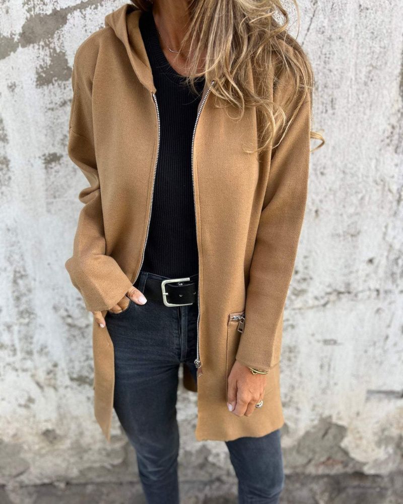 Kuschelige Cardigans Langarm Damen